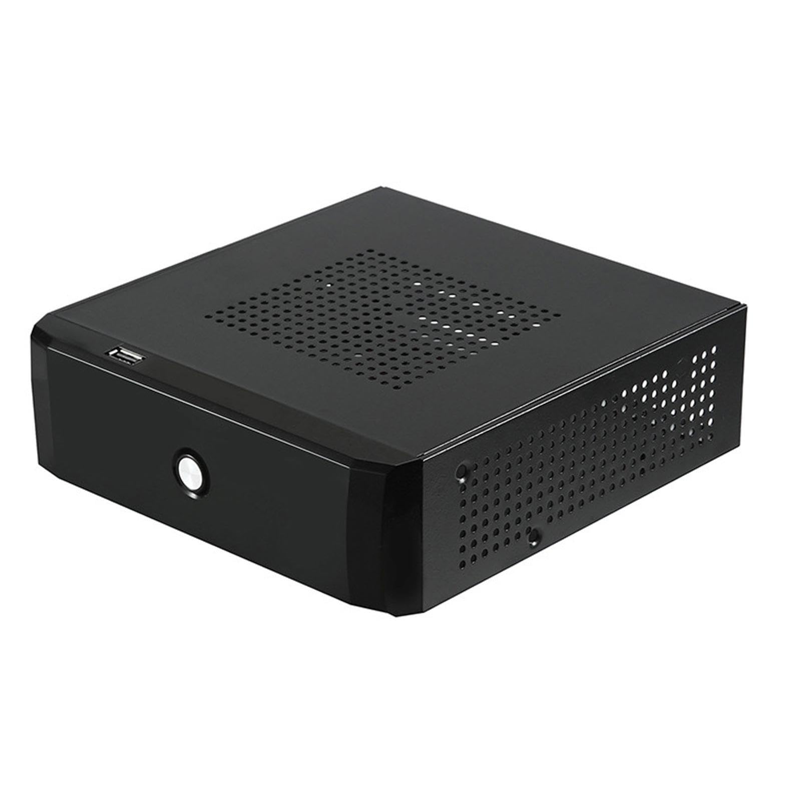 Efficiente case per computer Mini ITX da gioco con involucro in alluminio resistente per prestazioni di lunga durata, alimentatore in metallo, M01, 19x20.5x6 cm