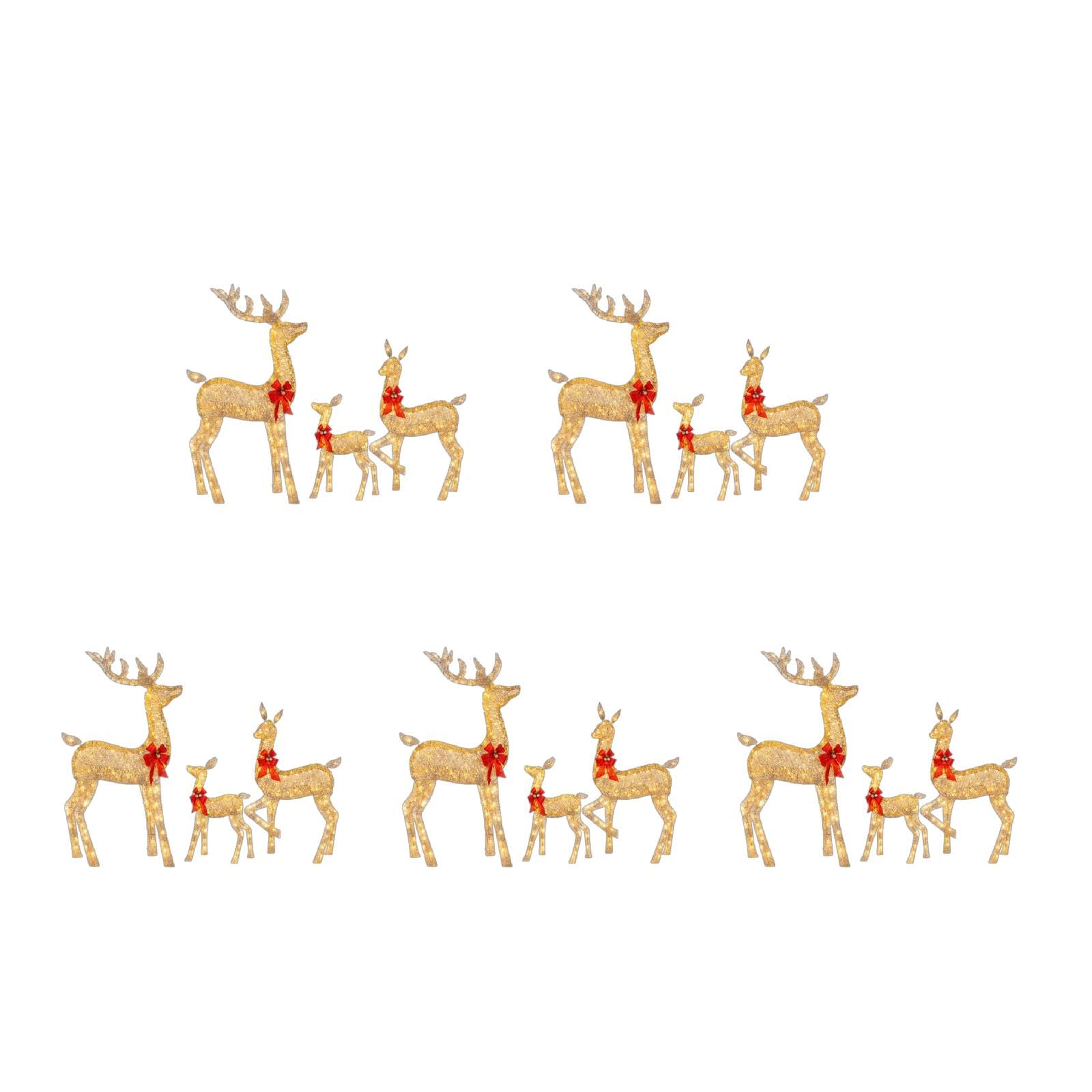 Decorazione natalizia con renna luminosa a LED, decorazione natalizia con renna, ornamenti di Natale con luce da giardino, illuminazione per esterni, renna di Natale