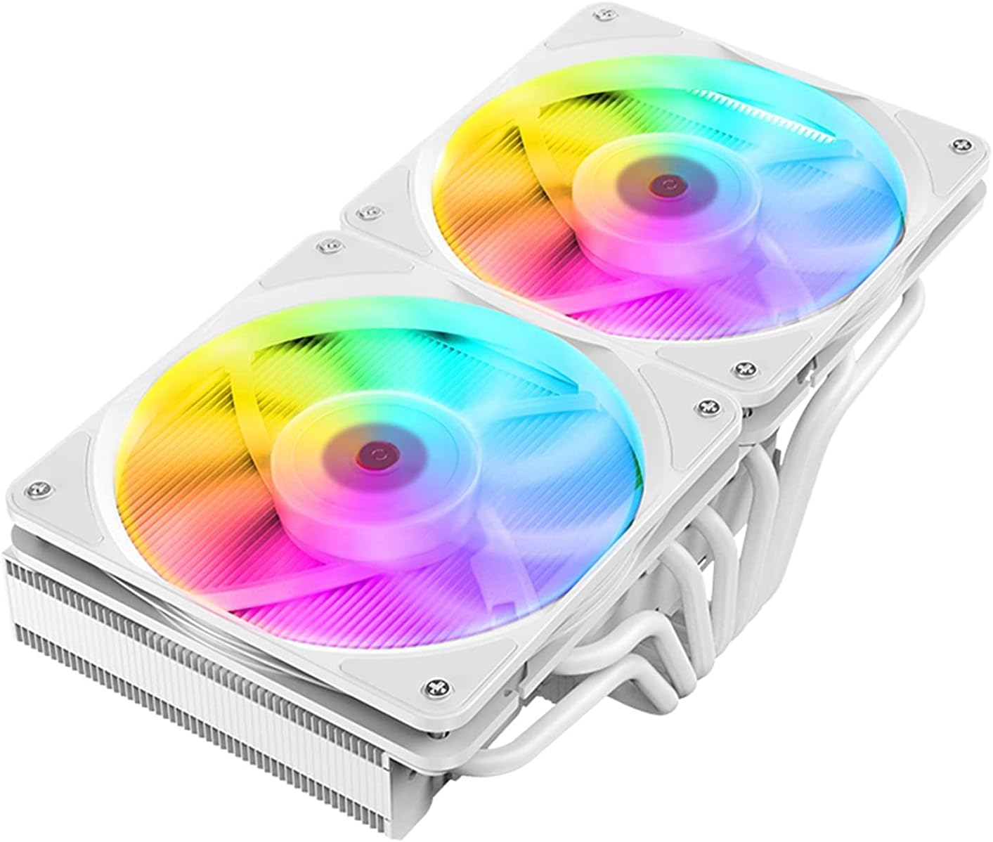 JIUSHARK JF13K Diamond,Top-Down CPU Air Cooler,6mm x 7 Copper Heat Pipes 2×120 * 120 * 15mm PWM&ARGB Fans 250W TDP SuitableFor Intel LGA 1700/1200/115X AMD AM5/AM4