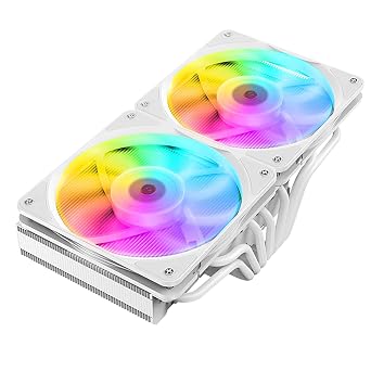 JIUSHARK JF13K Diamond,Top-Down CPU Air Cooler,6mm x 7 Copper Heat Pipes 2120 * 120 * 15mm PWM&ARGB Fans 250W TDP SuitableFor Intel LGA 1700/1200/115X AMD AM5/AM4