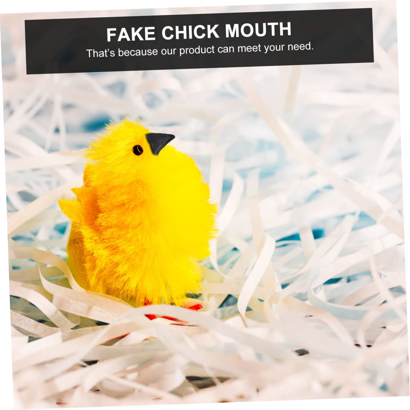 OSALADI 200Pcs Plastic Chicken Beak Inserts for DIY Crafting Accessories for Making Fake Chickens Birds Great for Activities Family Fun Durable Adorable Design