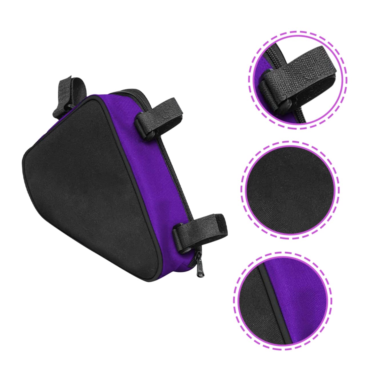 ibasenice 3 Pièces Sacoche de Cadre de Vélo Étanche de Rangement Multifonction pour Poche pour Hommes Installation Facile Sécurisée pour Plein Air Profond