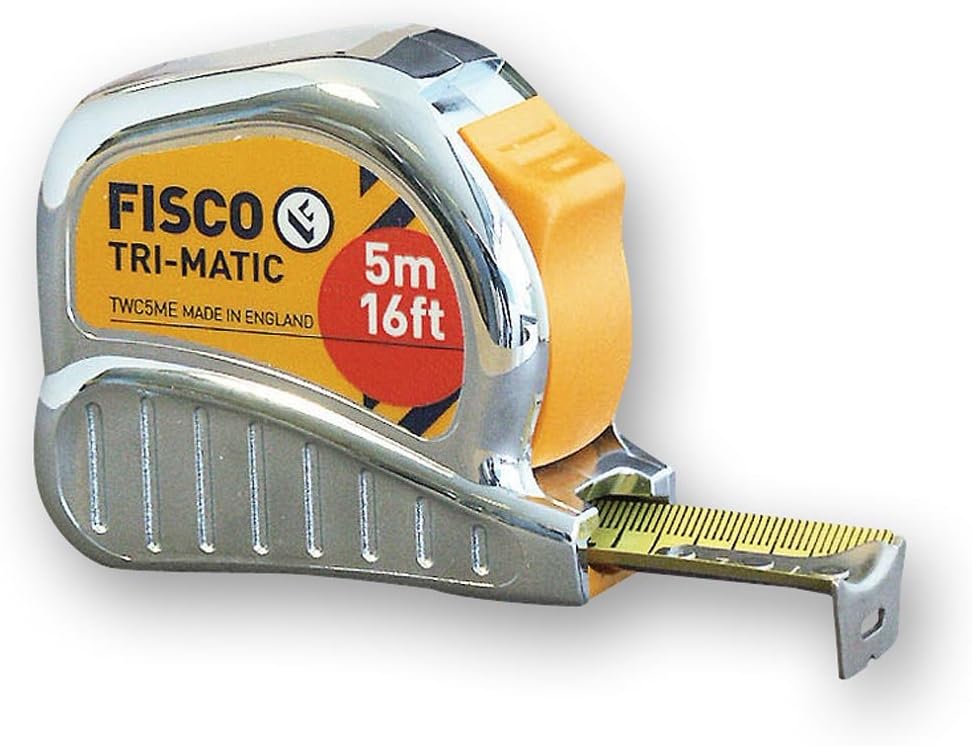 Fisco TMC5ME Chrome Tri-matic Tape 5m / 16ft 19mm