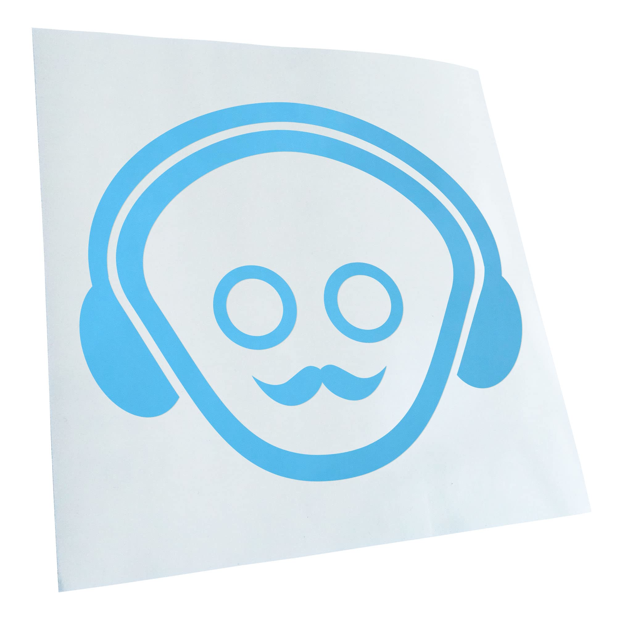 Kiwistar - Car Sticker - Mustache Sticker for Car, Laptop, Bicycle, Truck, Motorcycle Multicoloured JDM Decal Racing