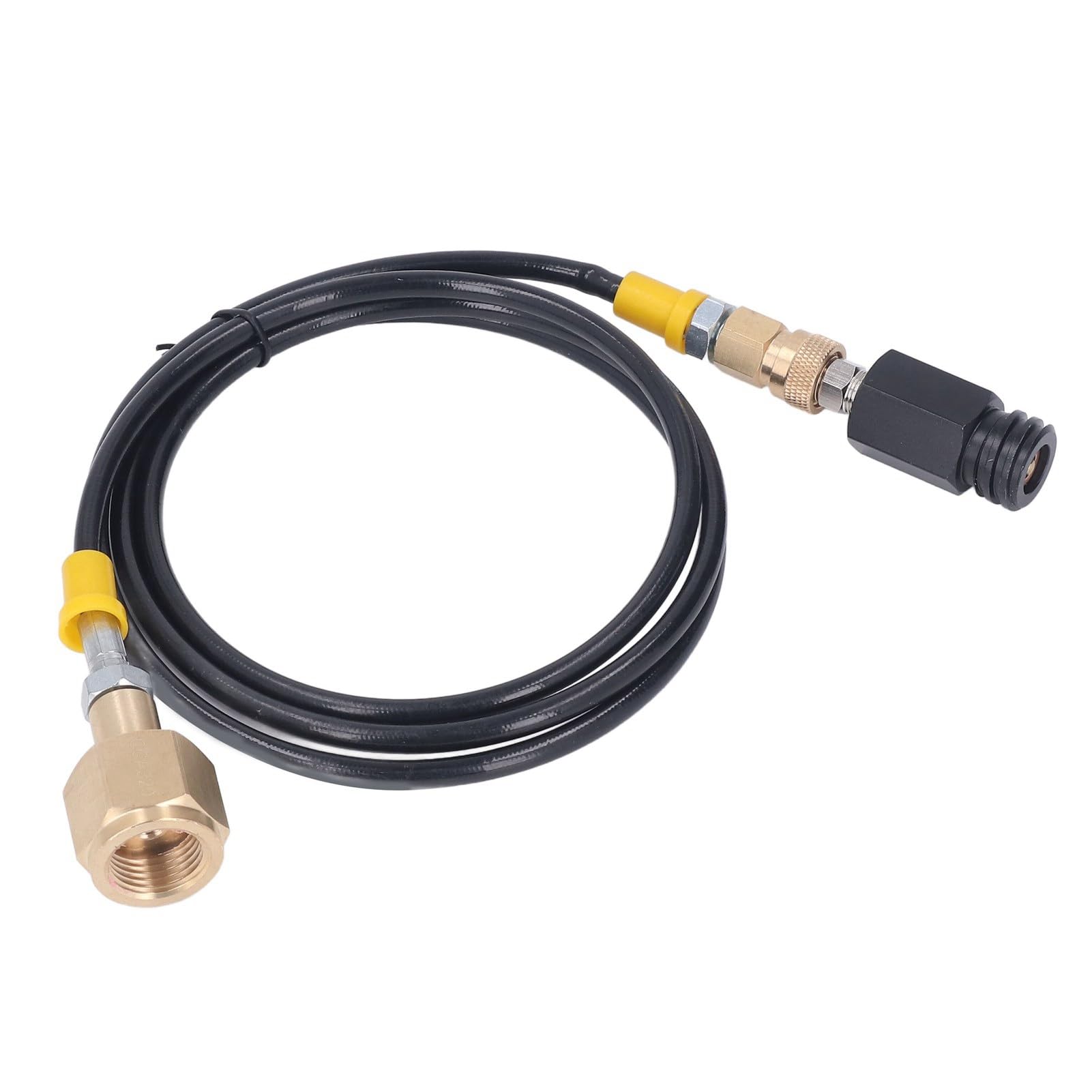 Adapter do uzupełniania wody gazowanej Culnflun, złącze do napełniania butli CO2 CGA320, złączka zbiornika CO2 ze stali nierdzewnej o średnicy 60 cali, zestaw przyłączeniowy węża (High Pressure Hose)