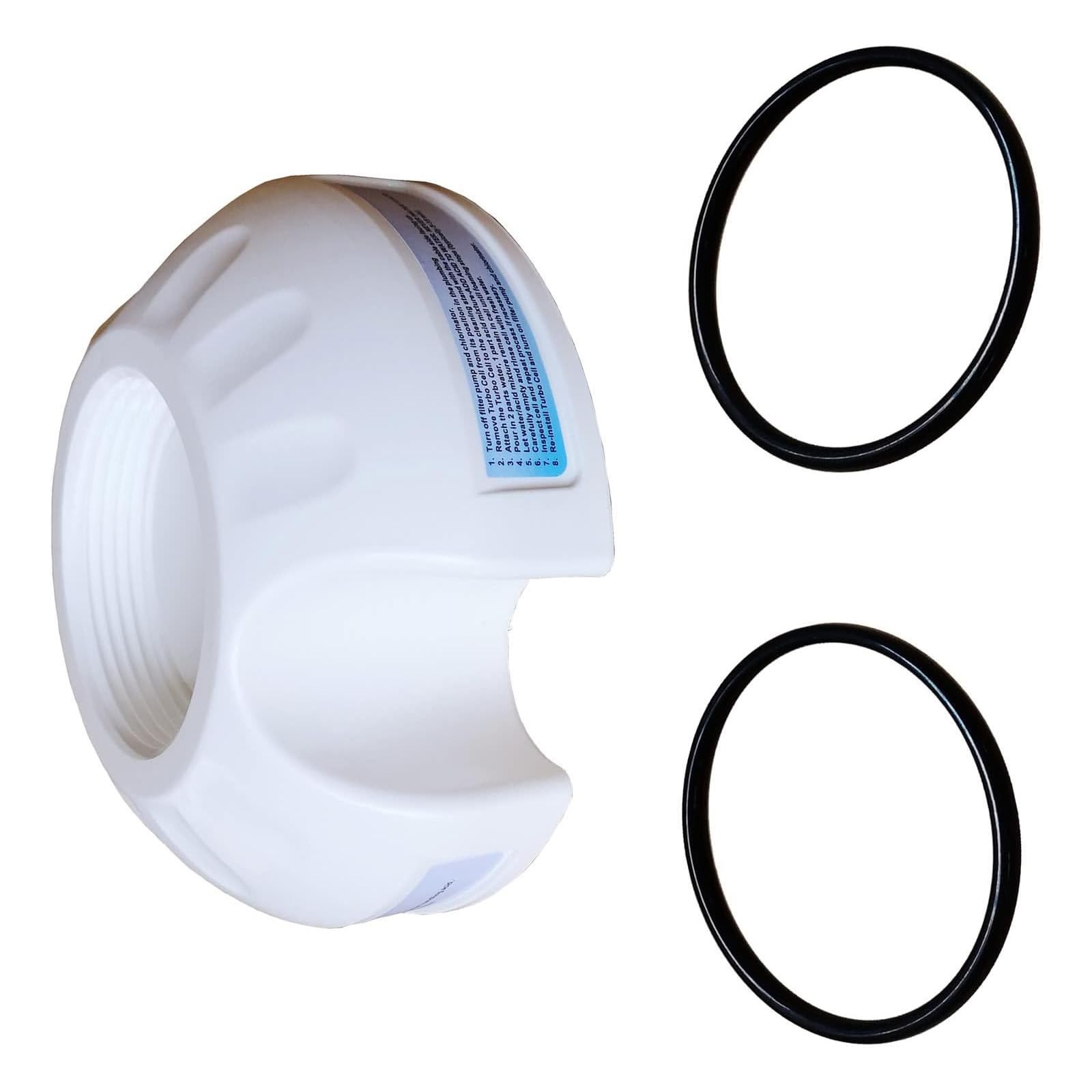 DFHINSC Pool Cleaning Stand Caps for Salt Cells with O Rings Seal Resistance Swimming Pool Maintenance Accessories O Rings Seal