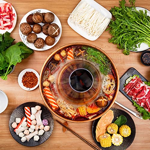 Olla china de cobre para fondue de 38 cm miniatura 3