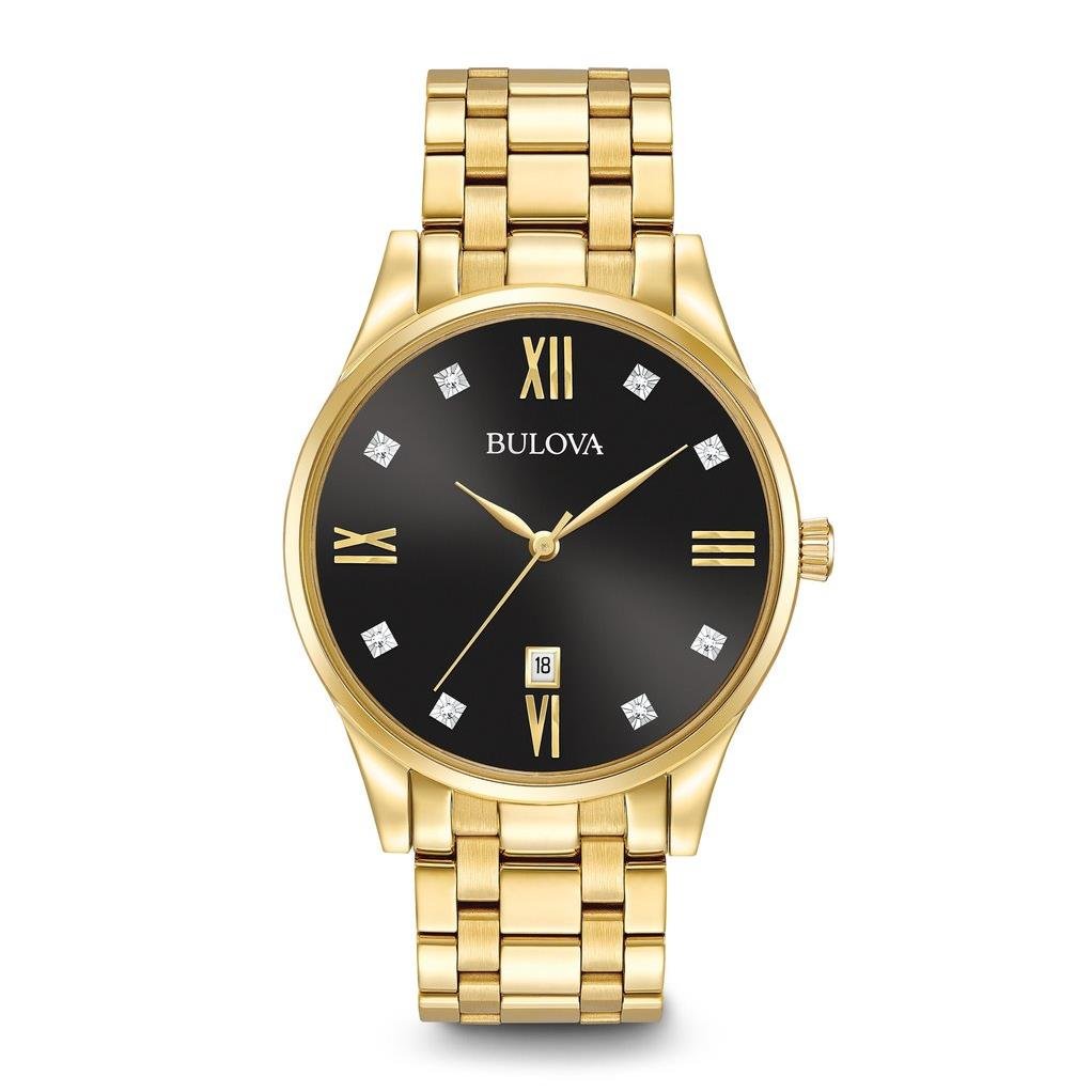 Bulova Mens Quartz Stainless Steel Dress Watch, Color:Gold-Toned (Model: 97D108) (B01HGWCPQQ) Amazon Price History, Amazon Price Tracker