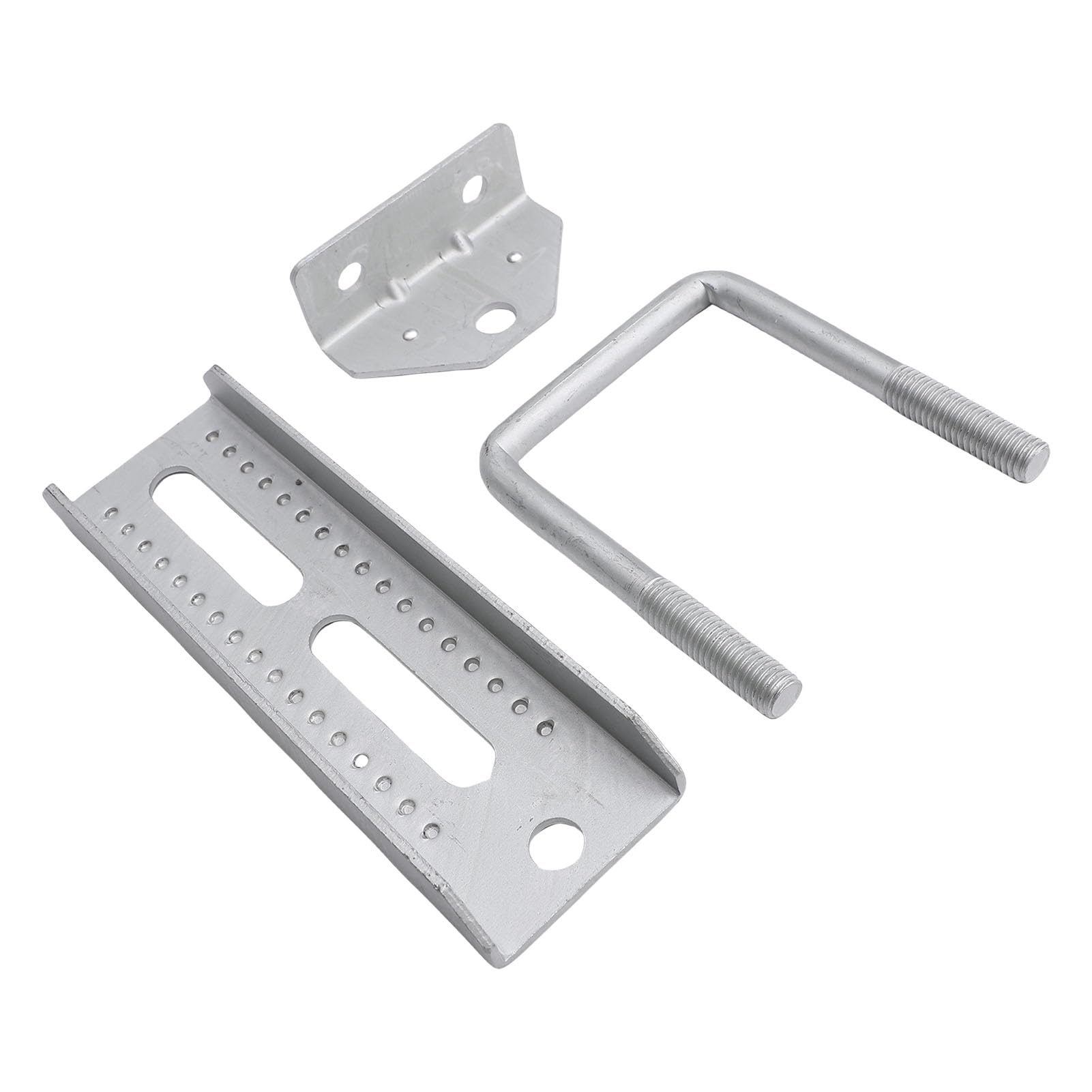 4 PCS 8" Boat Trailer Bunk Brackets, Galvanized Swivel Top, For 1.5" X 3", 2" X 3", 3" X 3" Boat Trailer Crossmembers