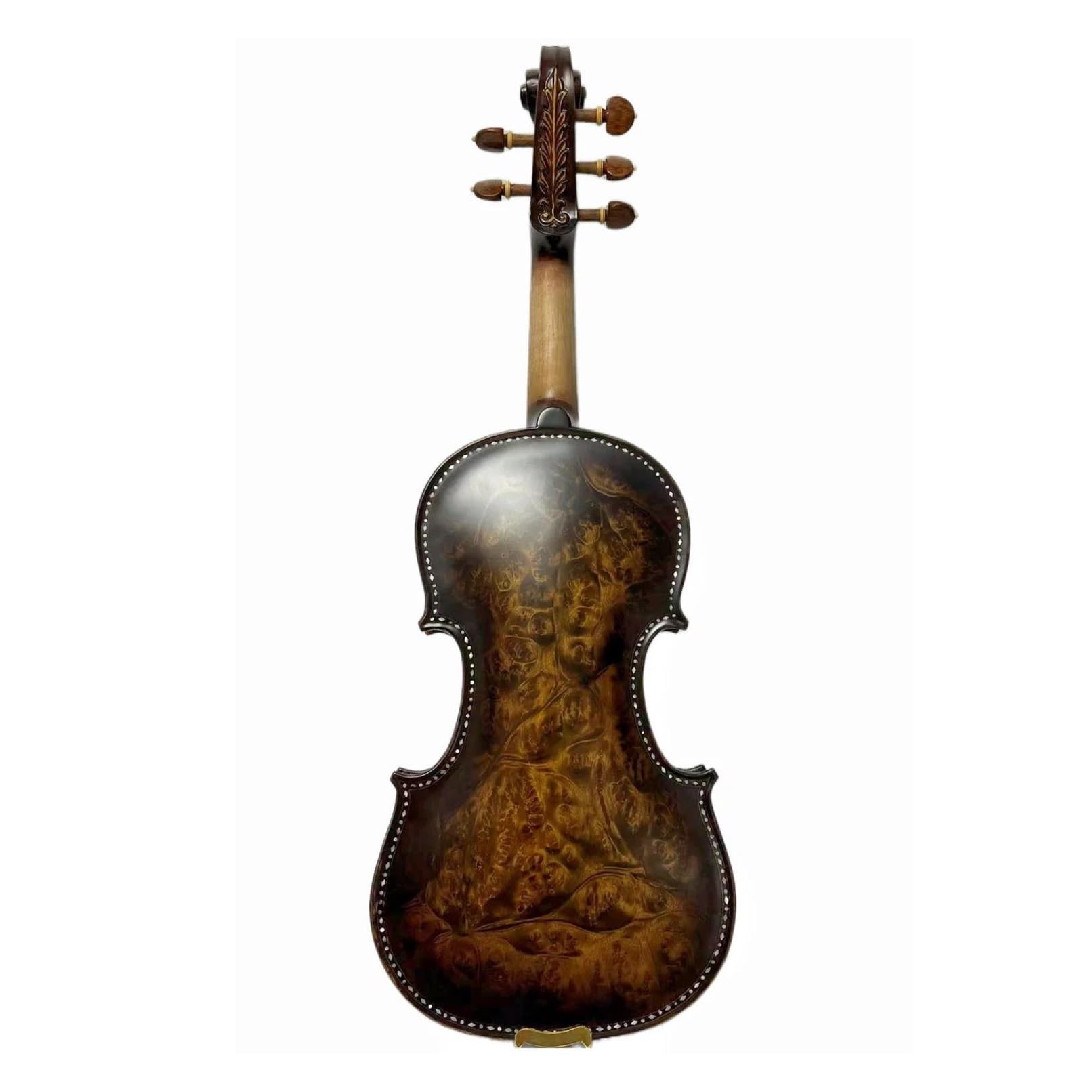 Violín 4/4 De 5 Cuerdas Con Mástil De Arce Y Tablero Flameado Instrumento De Interpretación Instrumento De Violín(3/4)