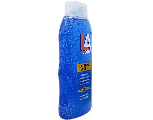 Miniatura 8 de L.A. Looks Sport Activity Proof Power Gel, Mega X-Treme Hold 20 oz (Paquete de 4)