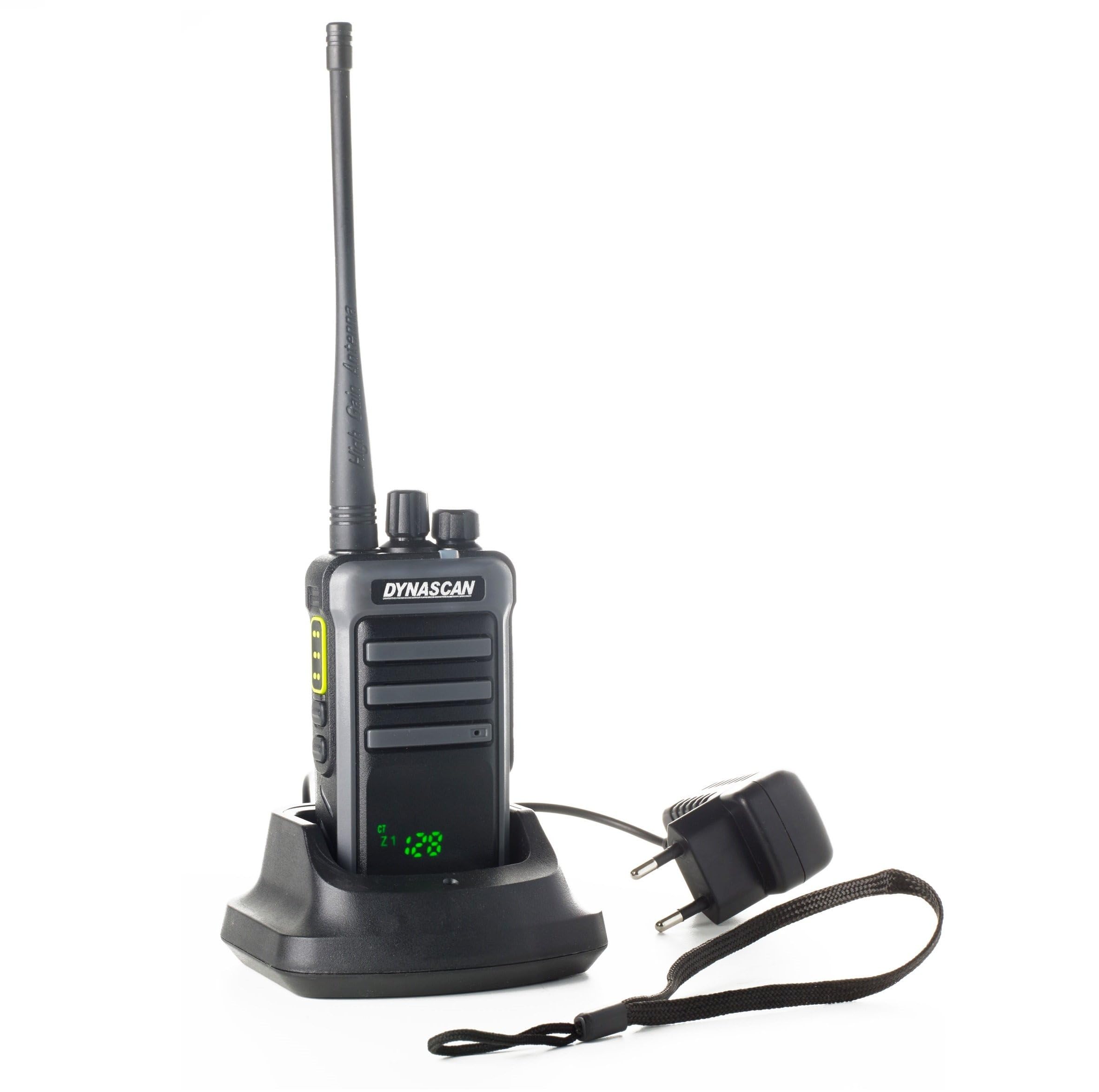 Dynascan RL-500 Walkie-Talkie VHF Profesional - Transceptor Portátil 136-174MHz, 4W, 256 Canales, Protección IP55 y Pantalla Oculta Hidden