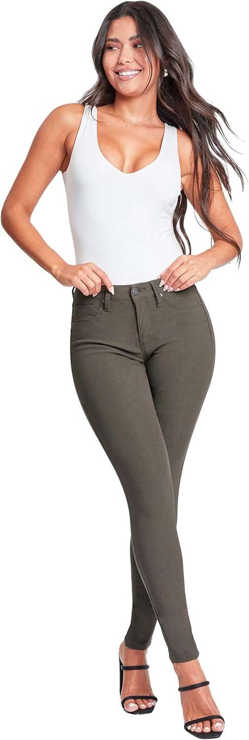 YMI Women's Hyperstretch Skinny Work Casual Mid-Rise Pants - Image 4
