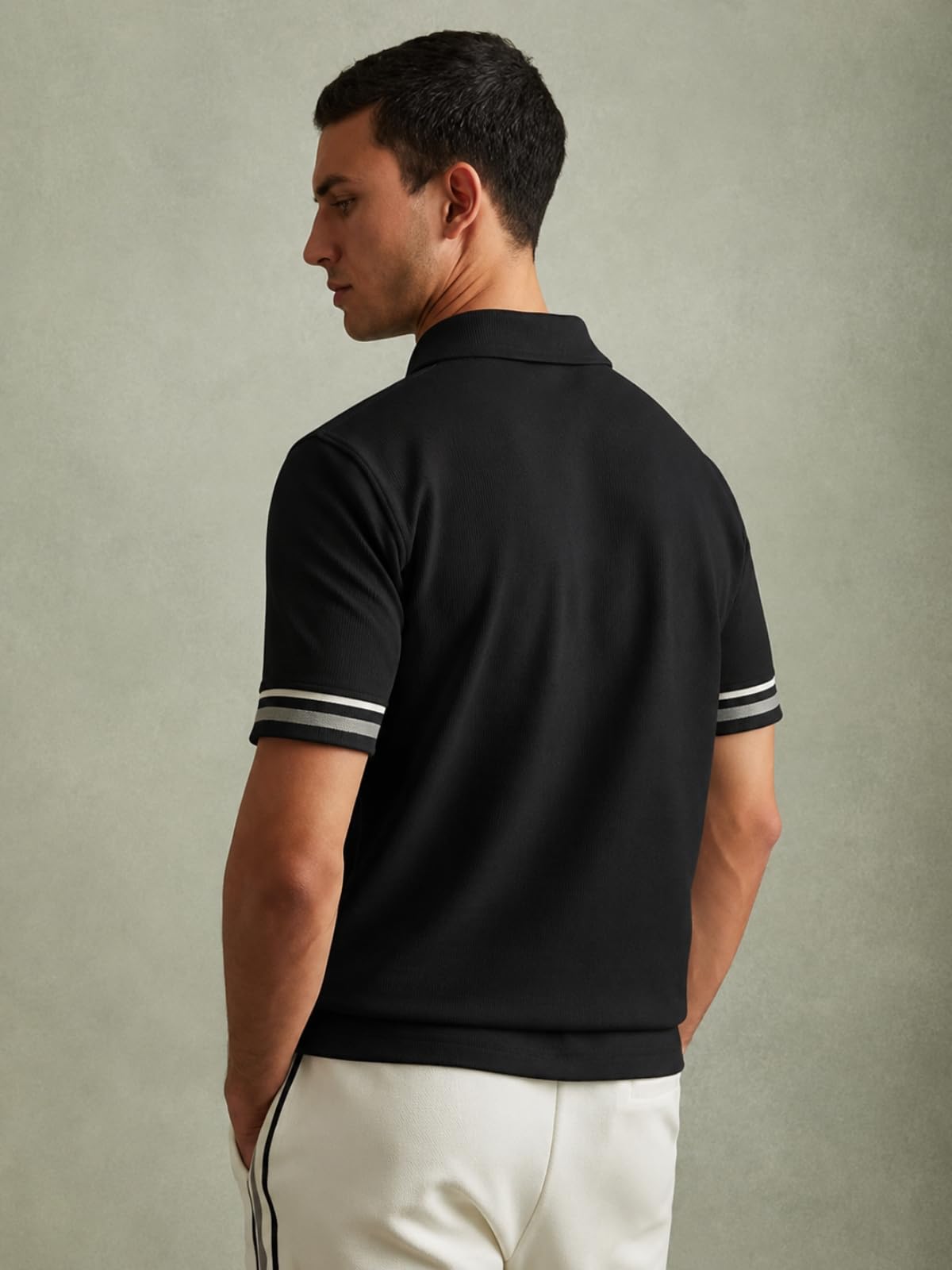 Leriya Fashion Koszulka męska | Męska koszulka polo | Zwykła | Styl Casual | Pół rękawa | Męska koszulka z polibawełny Slim Fit Solid (dostępna w dużych rozmiarach)
