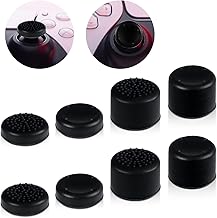 8pcs Thumbstick Grip Caps with 4 Sizes, Silicone Analog Cover Gamepad Thumb Grips Comprehensive Protection Joystick Cover Button Cap Thumbsticks Cover Caps for PlayStation Portal(Black)