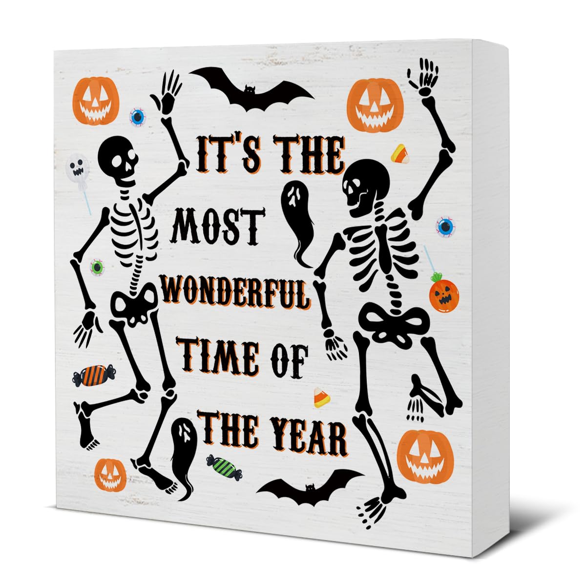 Halloween Tischdekoration – Bewegliches Skelett Im Sarg Mit Blumen, 30,5 Cm, Gruselig & Lustig