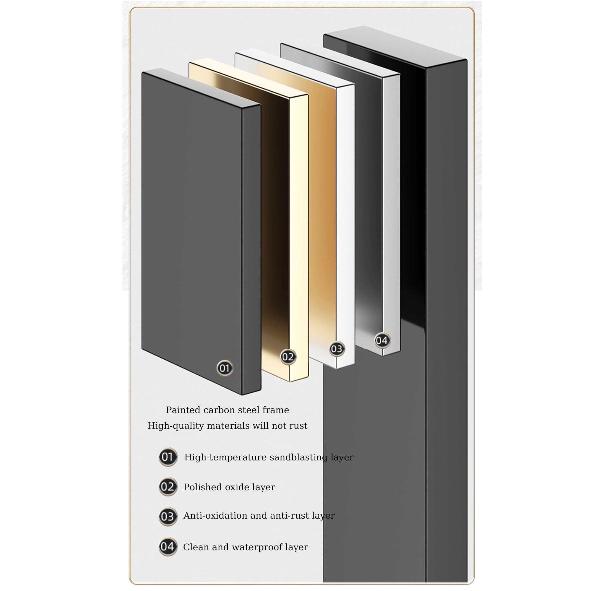 Armadietto da parete moderno nero elegante in metallo con anta in vetro, facile installazione, ideale per bagno, soggiorno, cucina, soluzione salvaspazio