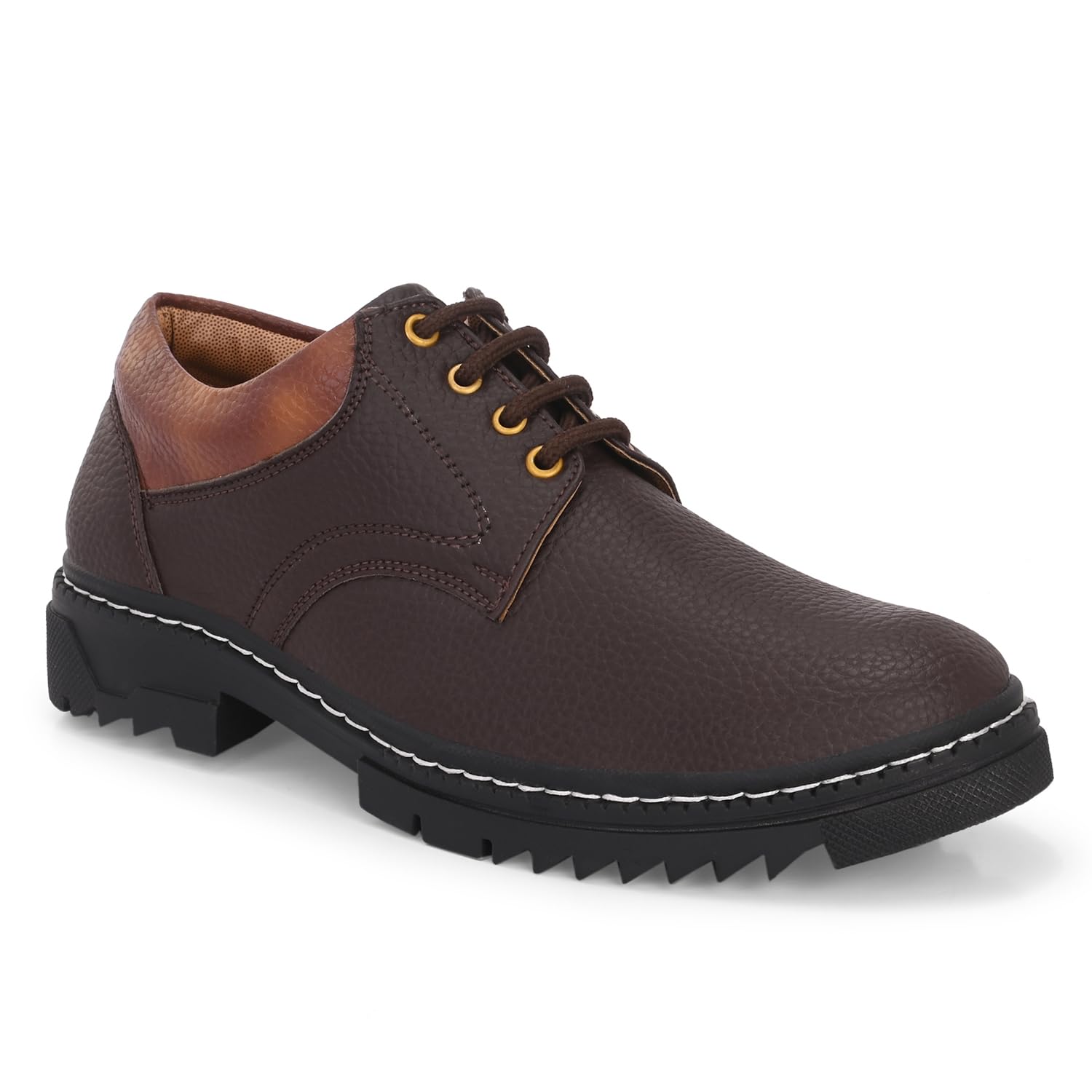 centrino Lace-Up Men's Formal Shoe | Stylish with Soft Cushioned Insole | Sleek Lace-Up Design for Formal Look | Durable with Anti-Skid Sole | Ideal for Office Wear (9290)-picture-43