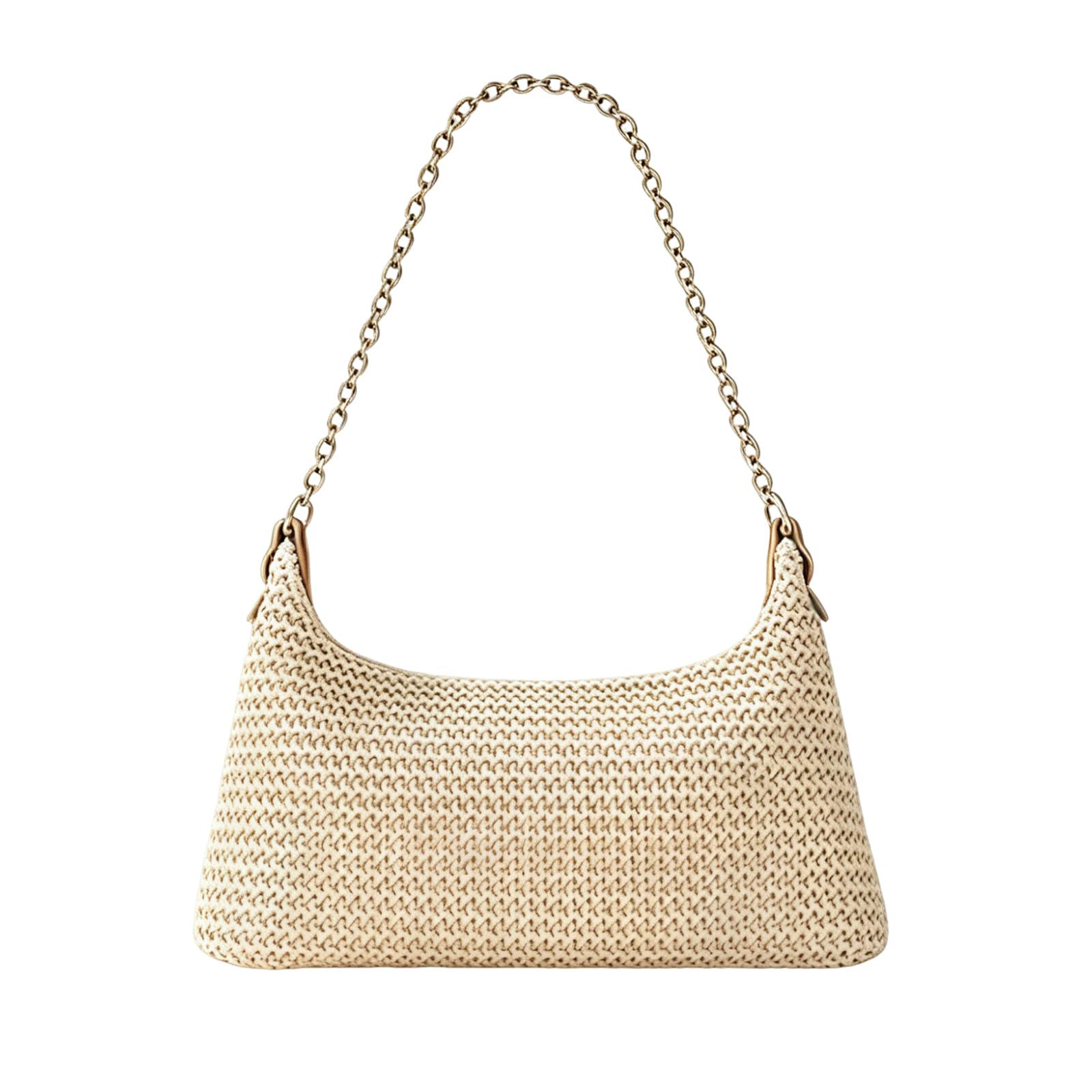 Beach Bag, Stylish Crochet Bags for Women, Boho Woven Straw Clutch Bag, Lightweight Handbag for Vacation and Daily Use, Portable Tote for Beach and Picnic-image-7