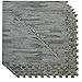 100 Sq. Ft 3/8 Inch Thick Interlocking Foam Mats Flooring, Sea Haze Grey Wood Grain Style - (24