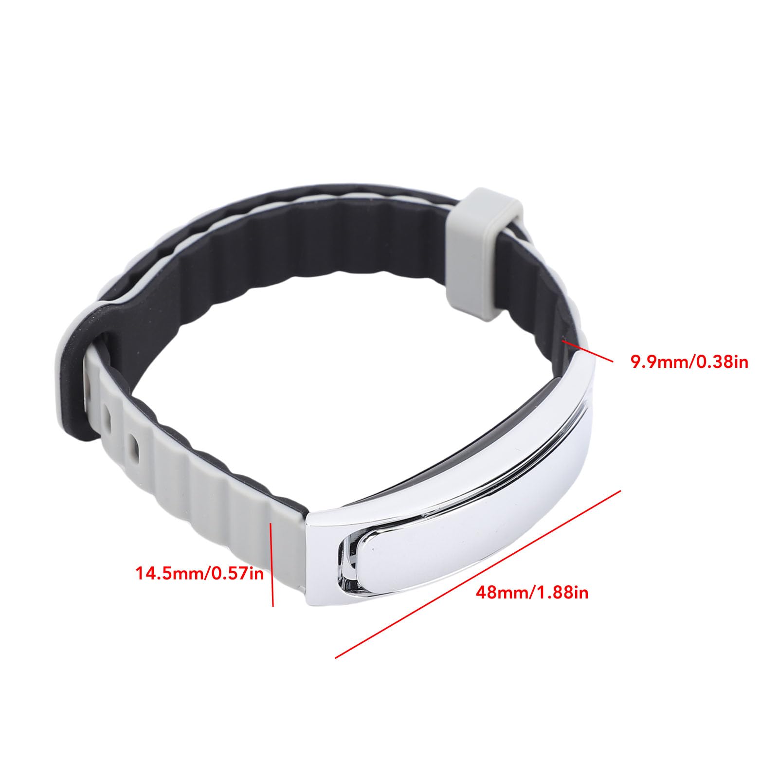 SIXRUN Smart Armband Fitness Tracker mit Schrittzähler, Schlafmonitor, Multi-Sport-Modi, Remote Selfie-Funktion, IP68-wasserdicht – für Frauen und Männer (Silber)