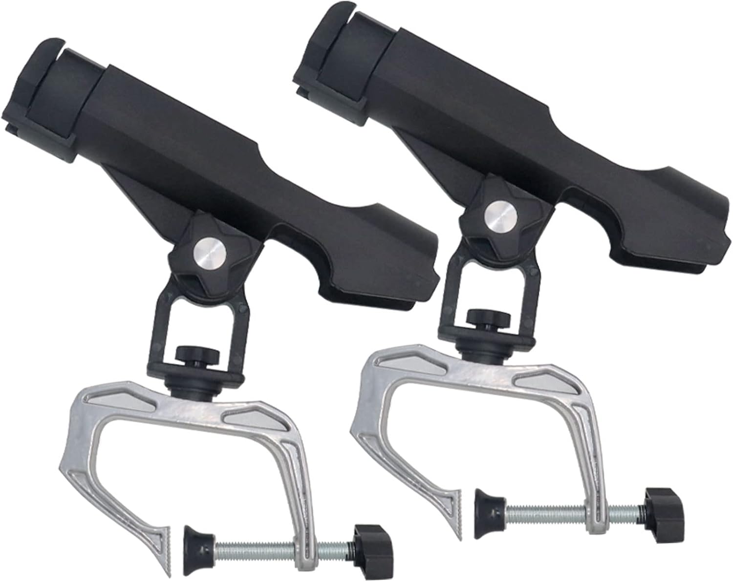 Fishing Rod Holders for Boat 360 Degree Adjustable Fishing Rod Racks with Large Clamp Opening Folding Fishing Pole Rod Holder for Canoe Kayak (2 Pack) Fishing Rod Holders for Boat 360 Degree Adjustable Fishing Rod Racks with Large Clamp Opening Folding Fishing Pole Rod Holder for Canoe Kayak (2 Pack)