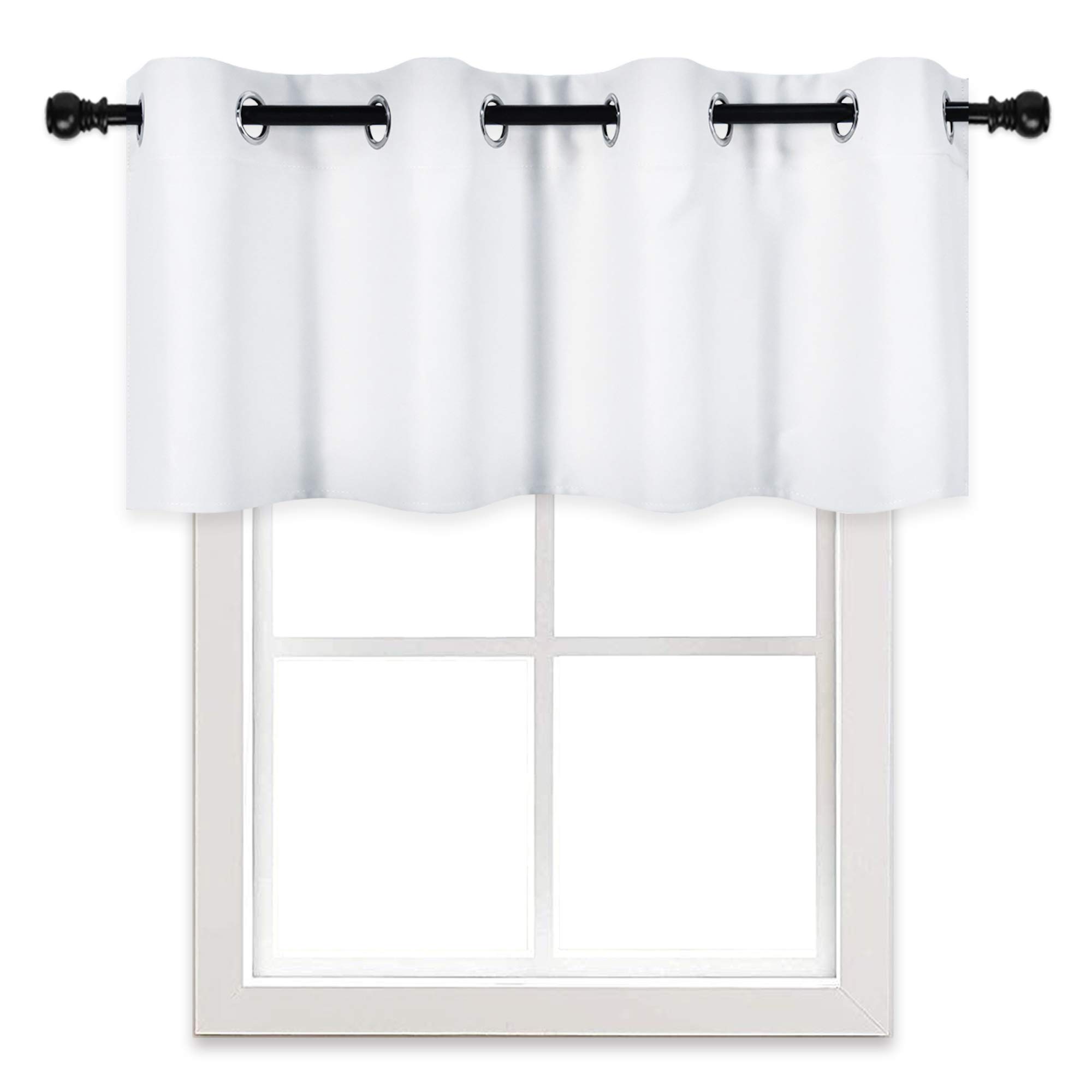 Mantovana Per Finestra DECOVSUN – 178x45 Cm – Tessuto Oscurante – Con Occhielli – Colore Unito - 4
