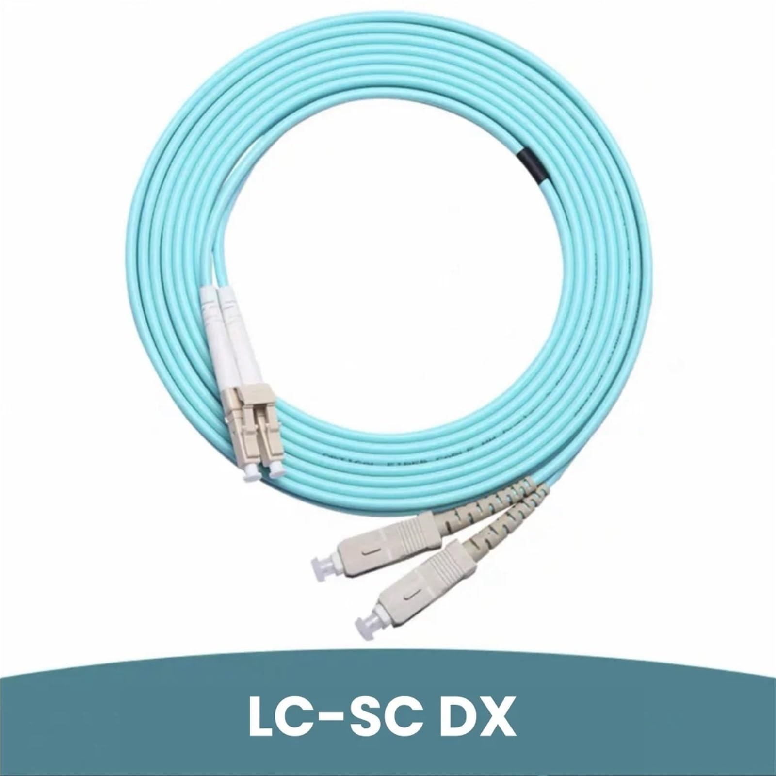 Câbles de raccordement de fibre optique LC-SC OM3 OM4 Dual 1-100m (20 m, OM4)