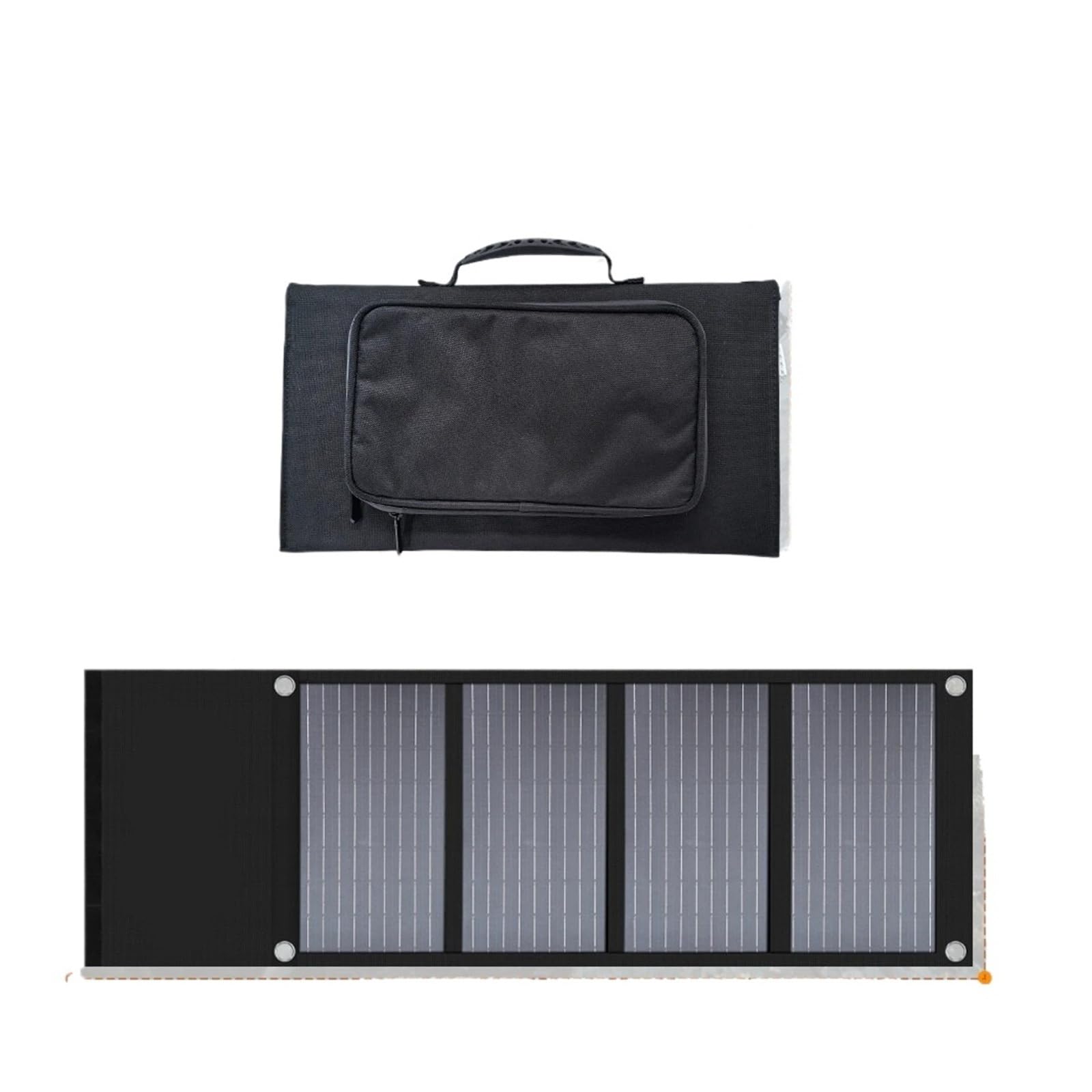 Cargador de placa de carga de silicio monocristalino portátil for exteriores plegable de 100W con panel solar cuádruple