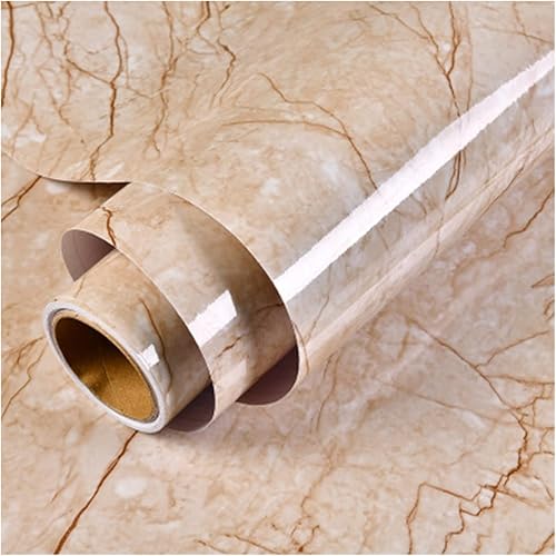 Papel tapiz de mármol de 15.7 x 39.4 pulgadas, papel de vinilo decorativo extraíble para remodelación de muebles del hogar, 17