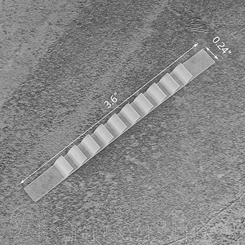 Framendino, 100 Pack Non-Slip Rubber Hanger Grips Adhesive Clothes Hanger Grip For Wood Hangers Clear #TOP1