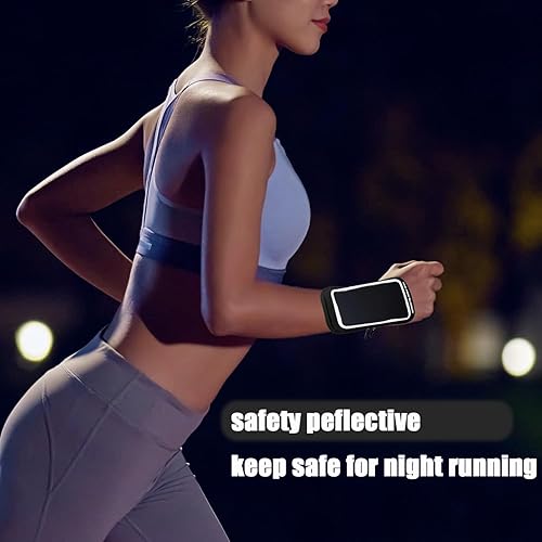 Miniatura 3 de YUNYILAN Brazalete de teléfono, soporte para correr, banda deportiva para antebrazo para iPhone 16, 15 Pro, 14 Plus, 13, 11, XR, XS, Galaxy S24,