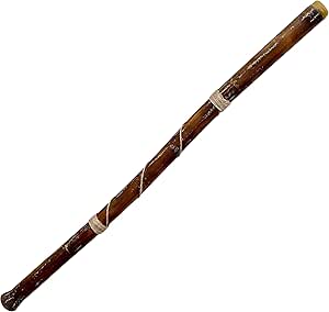 World Percussion USA Modern Didgeridoo Instrument – Hand-fired with Beeswax Mouthpiece, Durable and Lightweight, Ideal for Beginners – Key of D