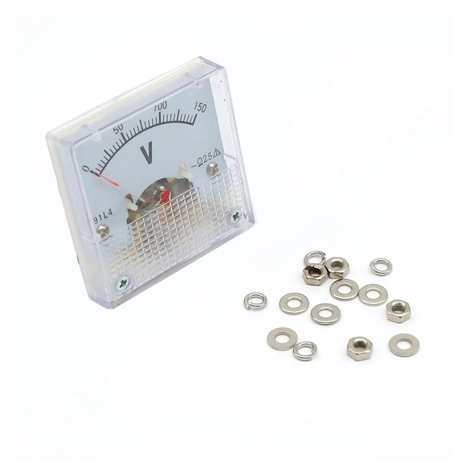 91L4 AC 1V 5V 10V 20V 30V 50V 100V 150V 200V 250V 300V 400V 500V Analog Panel Volt Voltage Meter Voltmeter Gauge 91L4 AC 0-150V(5V)