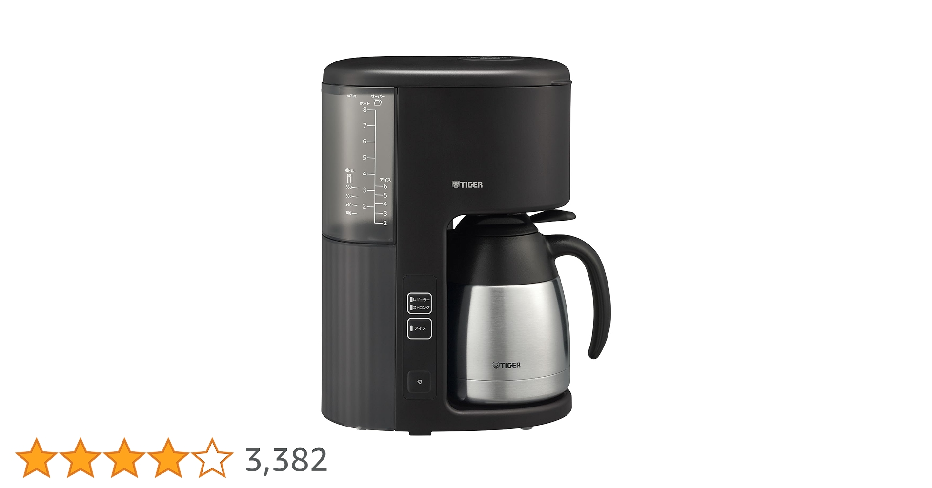 Amazon | タイガー魔法瓶(TIGER) コーヒーメーカー 大容量8杯用