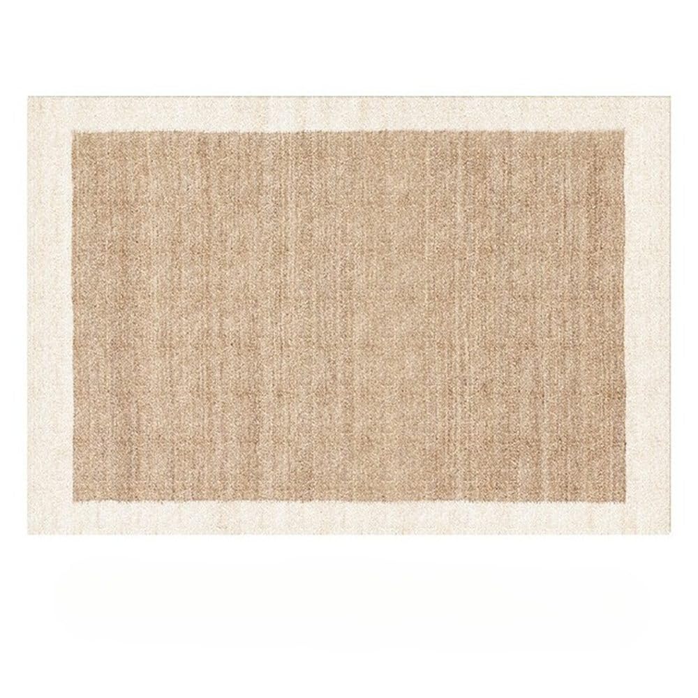 Tapis de salon marron minimaliste uni 100x150 cm pour chambre rétro