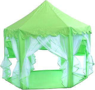 ibasenice Kid Tent Indoor Kids Indoor Tent Kids Tent Indoor Kids Teepee Castle Kids Play Tent Kids Play Tent Castle Green Princess Child Game House Indoor Tent Castle Play Tent Princess Tent