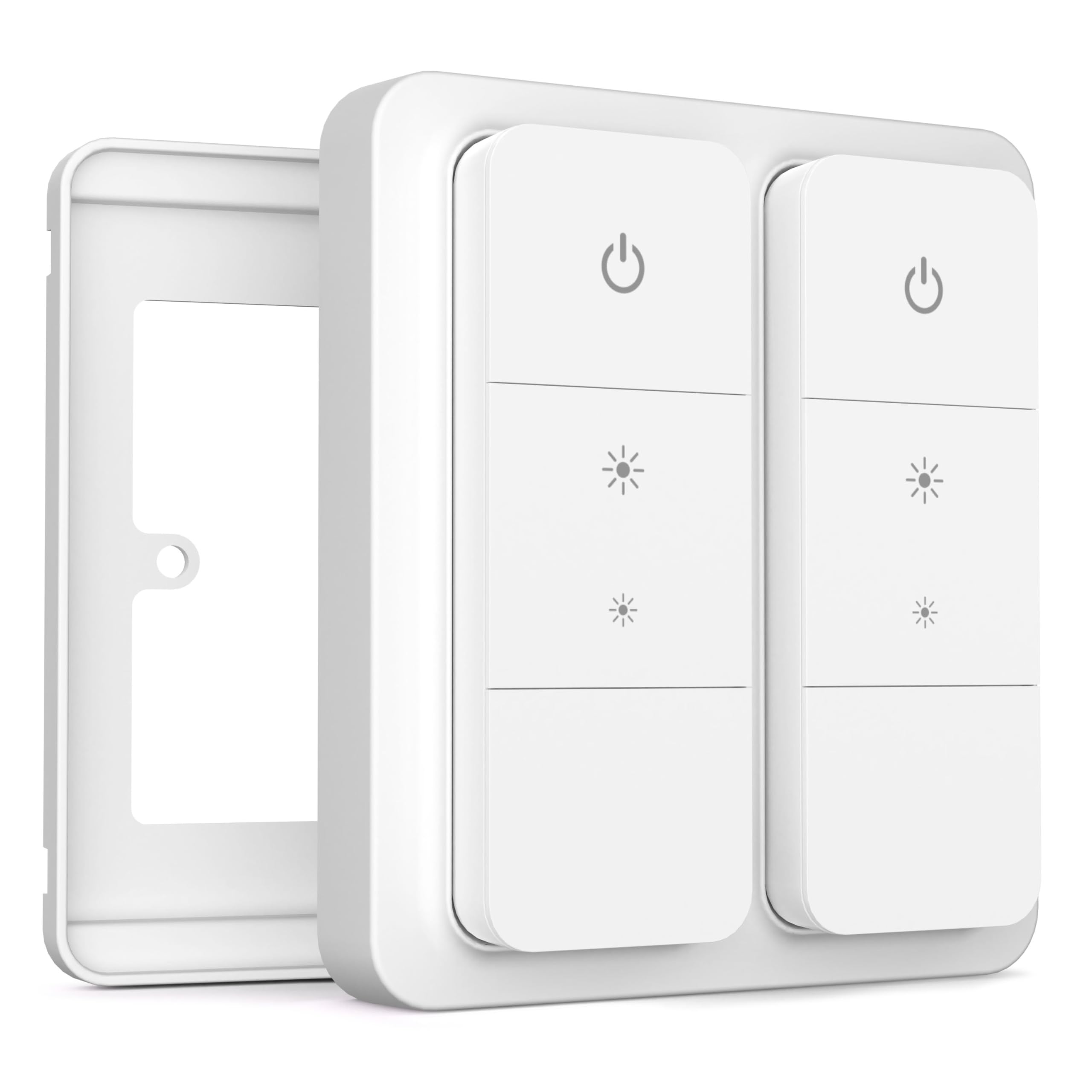 Pro Switch Cover for Philips Hue Dimmer V2, Compatible with Hue Switch Cover, Remote Light Switch Plate Adapter, 2-Gang (1-Pack)