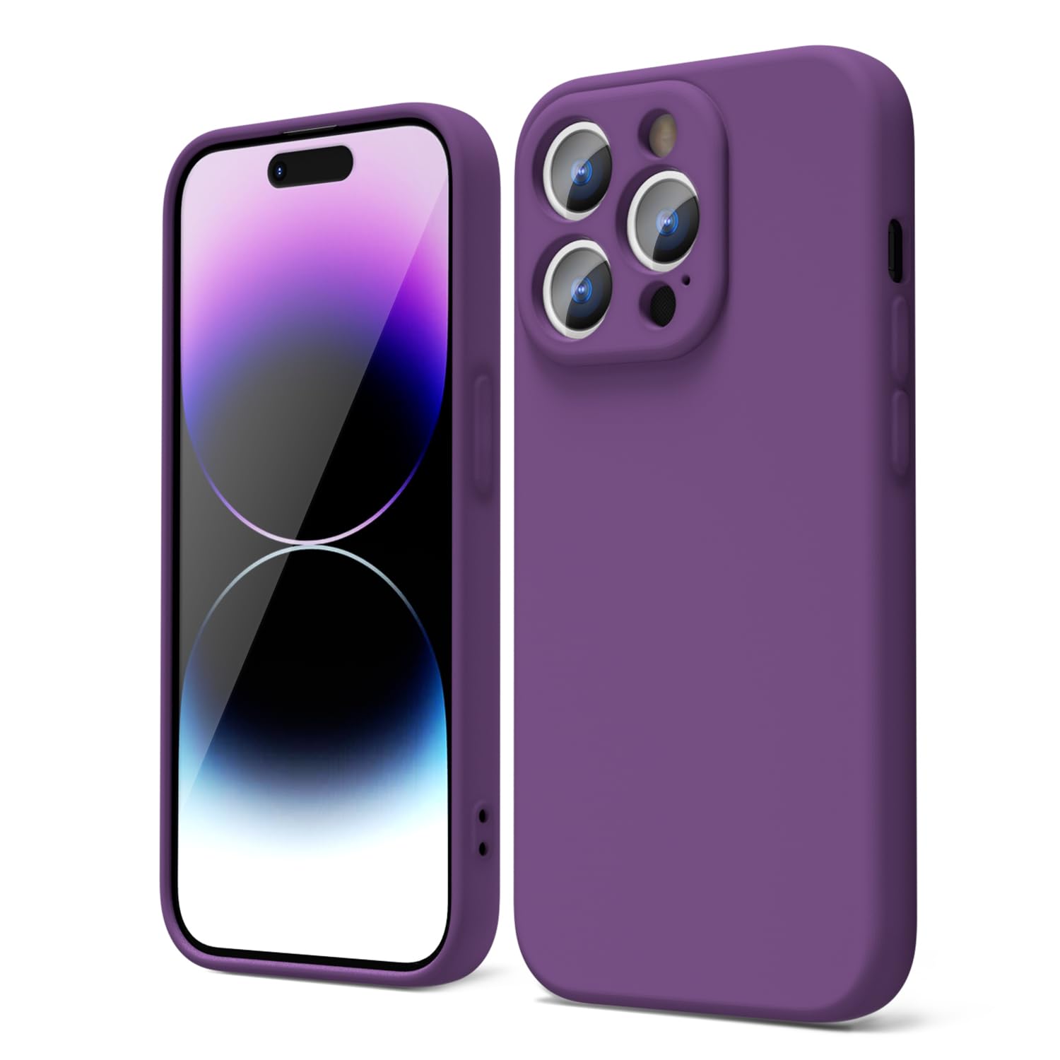oakxco for iPhone 16 Pro Max Case Liquid Silicone, Soft Rubber Gel Elegant Aesthetic Basic Simple Cover, Cute Thin Slim TPU Matte Solid Color Plain Smooth Case for Women Girl, Light Pink — view 469