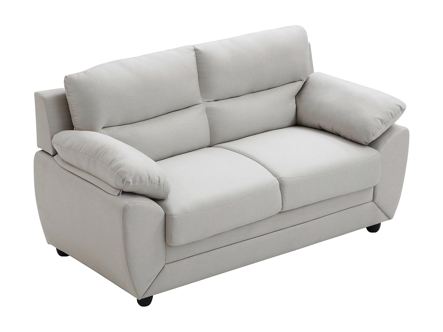 Vente-unique - Canapé 2 Places en Tissu Beige Manoa