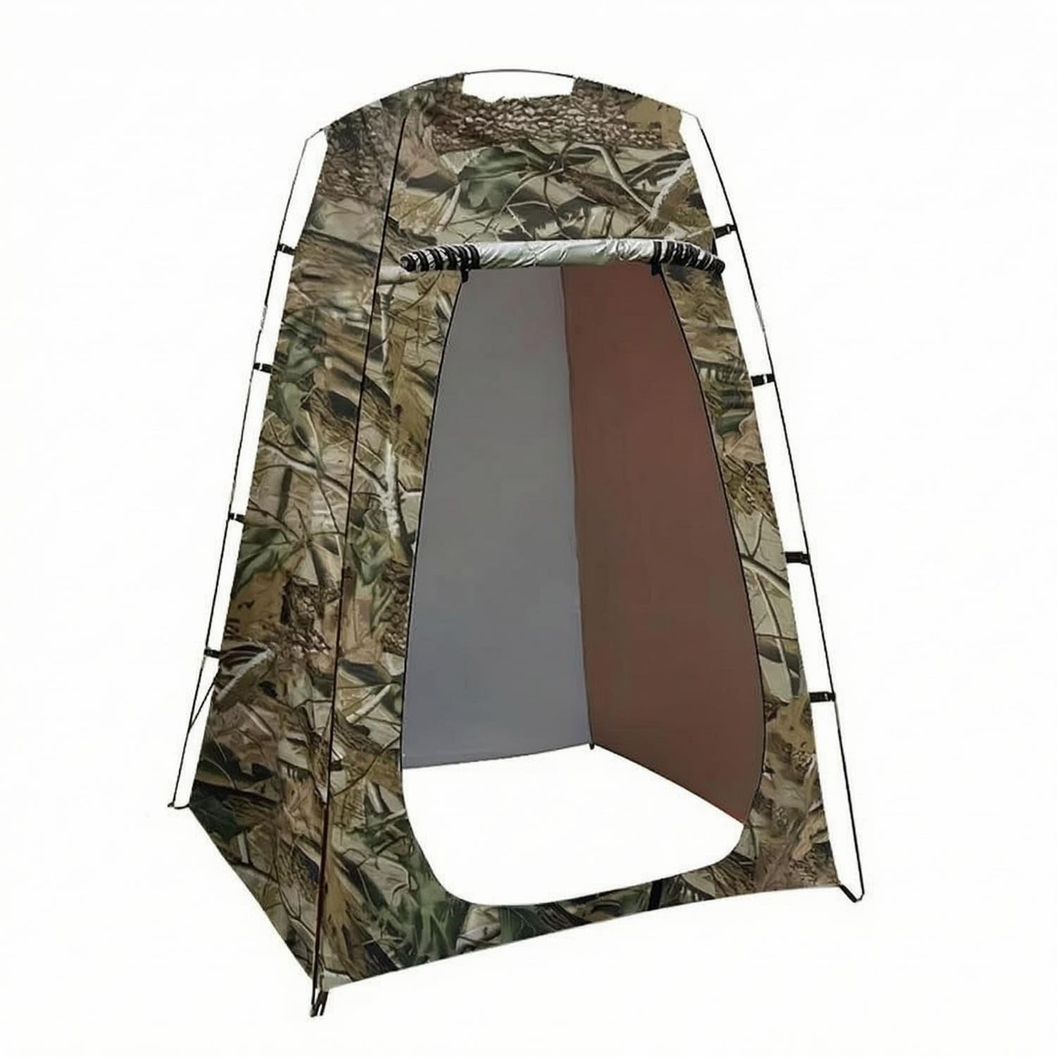 BNF® Freestanding Dressing Room Tent Rectangular Shower Tent Front Opening Outdoor Gear Windowed, Leaf, Hand-Built-image-11