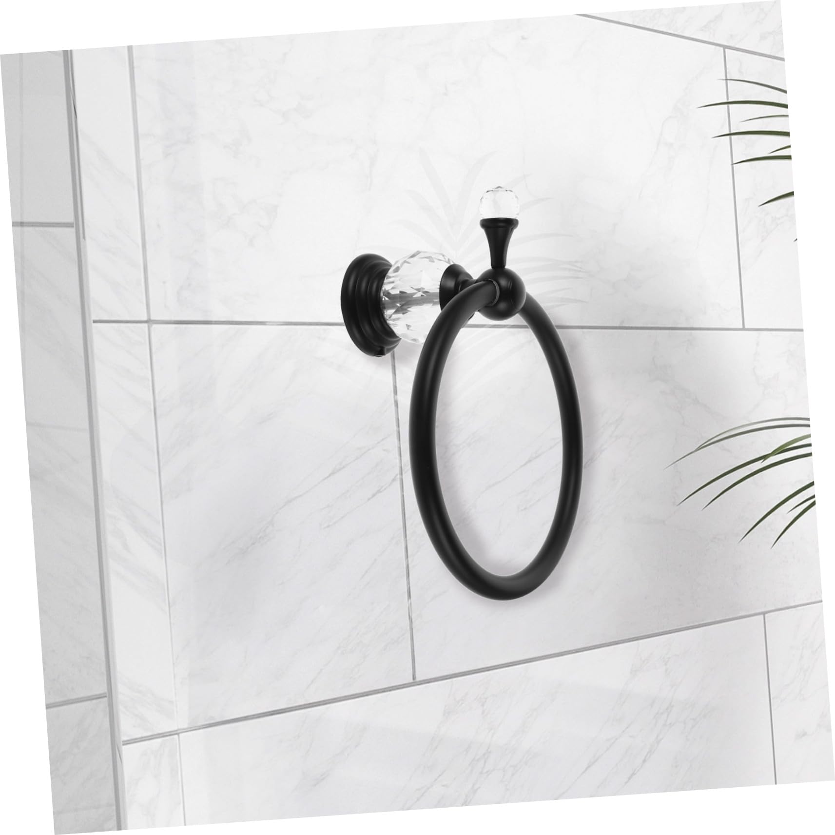 Alipis Toallero de Baño de Cristal Diseño Único para Pared Compacto y Resistente
