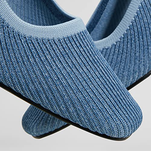 VIVAIA Women's Pumps Melody 2.0 Square Toe Chunky Heels Slip on Dressy Heels for Women Classic 1.77" Mid High Pumps Shoes3