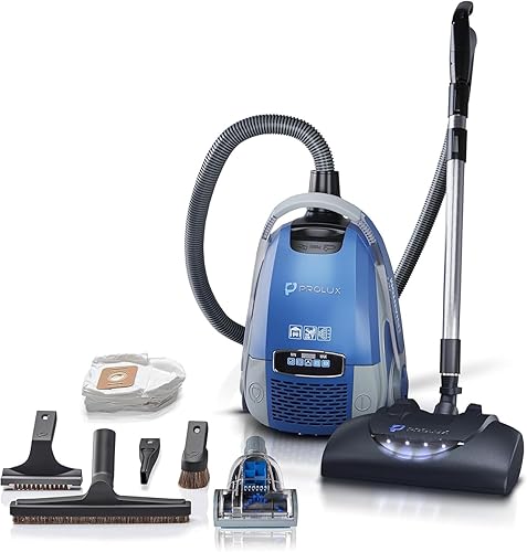 Prolux Aspiradora Phantom con boquilla Wessel Werk EBK360, ligera, potente, filtro HEPA H12 fácil ajuste de succión, perfecto para una limpieza