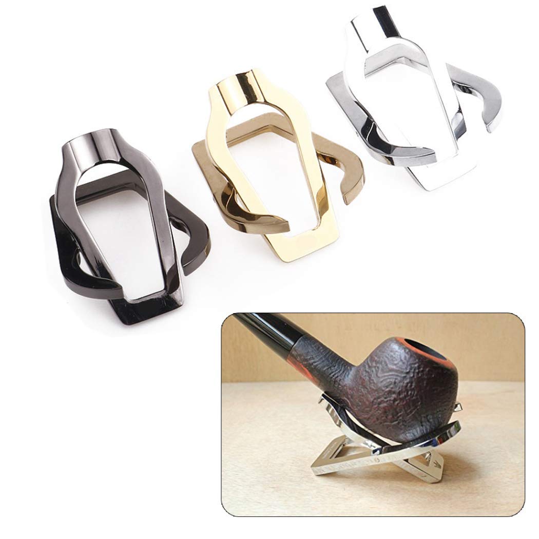 Stainless Steel Smoke Smoking Pipe Rack Cigar Pipe Holder Smoking Herb Tobacco Pipe Stand Mens Gift 5b55852664847a4dd4b0a5c2 - View #5