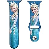 アナと雪の女王 アップルウォッチ バンド Apple Watch バンド 38mm 40mm 41mm 42mm 44mm 45mm 49mm アップルウォッチベルト装着簡単 長さ調節 ステンレス鋼バックル付き 通気性 耐久性,1,38/40/41 [並行輸入品]