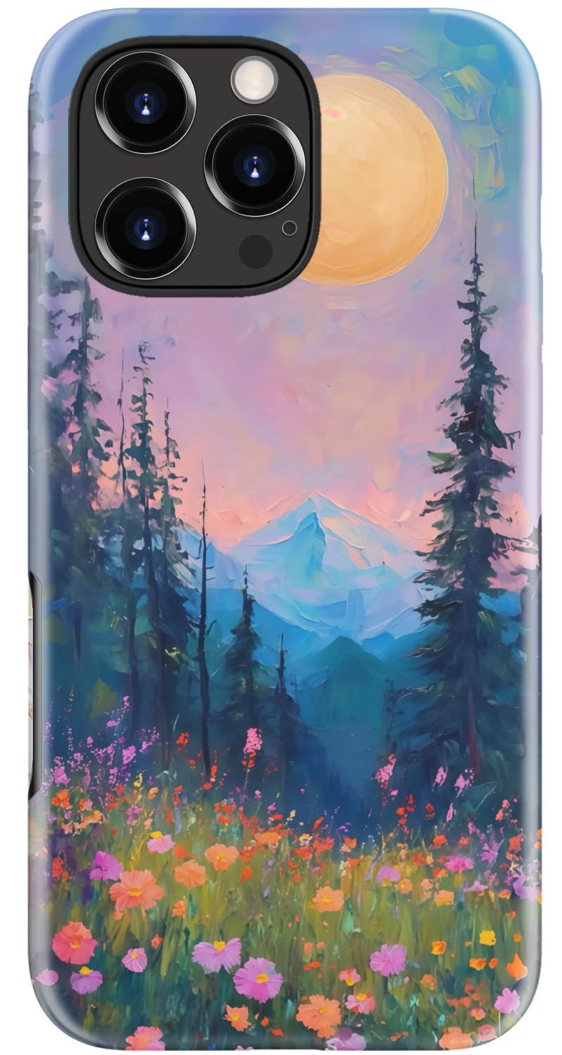 Goodon for iPhone 17 Pro Max Case Cute, Preppy Floral Design,Slim Silicone Protective Hard Cover, Wireless Charging Compatible Aesthetic Glossy Y2K Phone Cases for Women Girls, Marbled Floral Veins — view 60