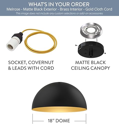 Vista 47 de Steel Lighting Co. Westwood - Lámpara de almacén Montaje en techo Cúpula redonda de 24 pulgadas Luz de granero de acero grande fabricada