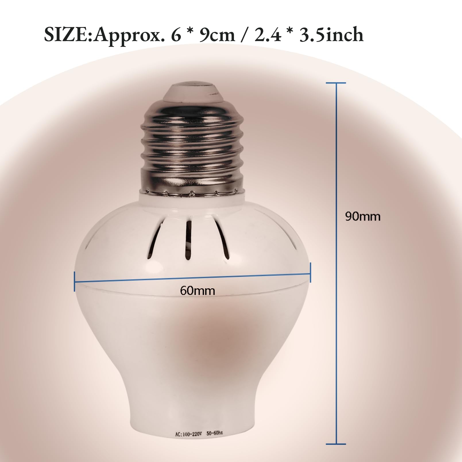 QANYEGN E27 Microwave PIR Motion Sensor, PIR Motion E27 Screw Bulb Adapter, Smart Sensor Bulb Adapter for LED Lights Incandescent Bulb - Image 3