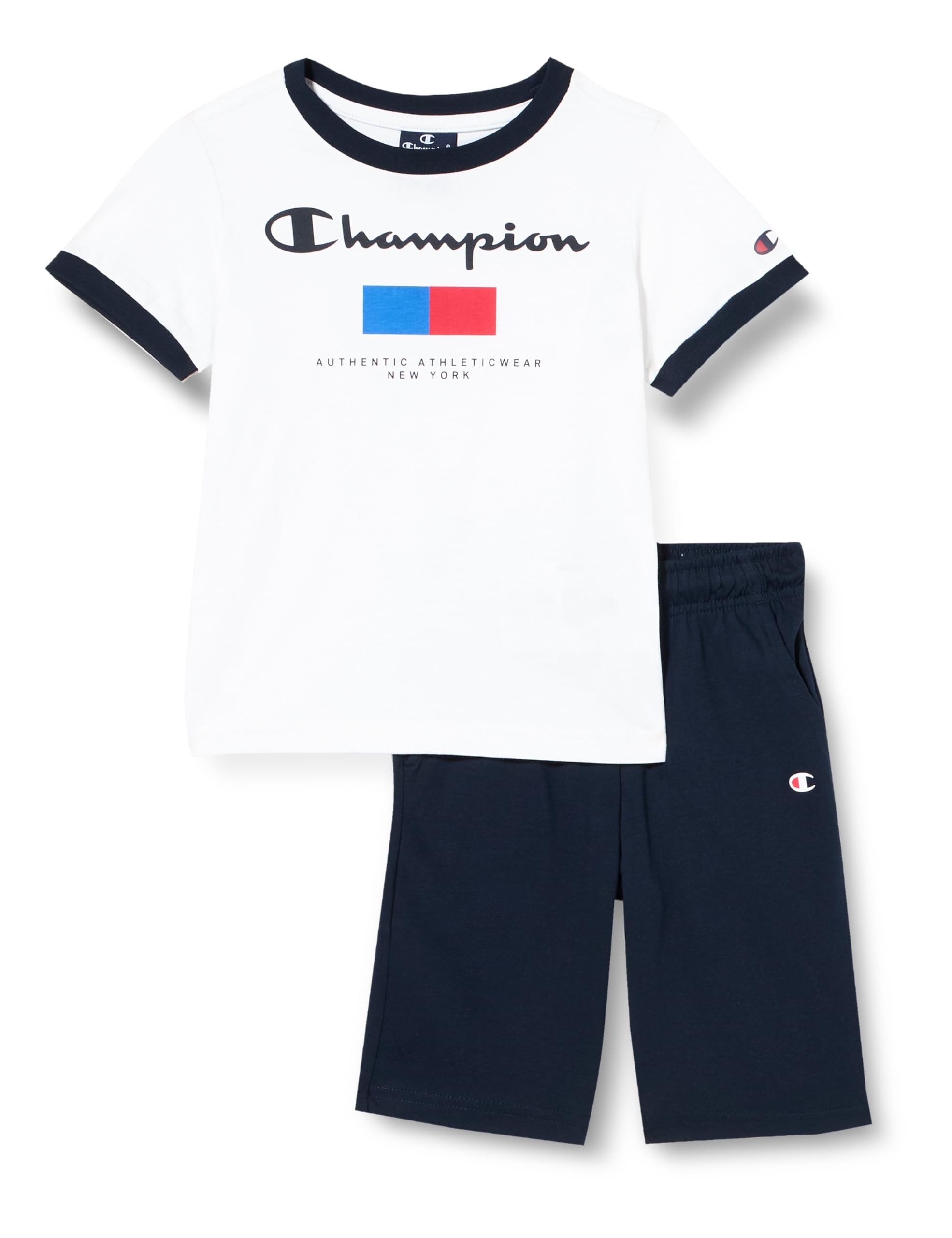 Champion Legacy Graphic Shop B-New York Crewneck-Camiseta Y Pantalones Cortos Completo para Niños